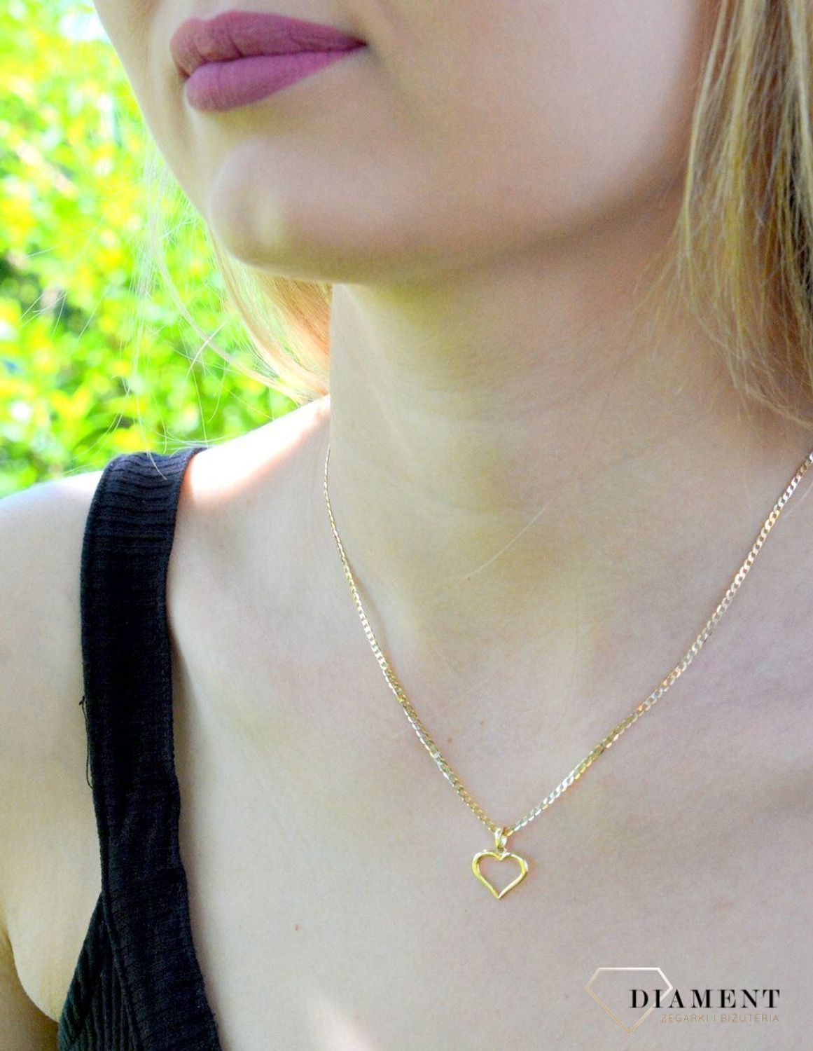Zawieszka złota 585 delikatne serce DIA-ZAW-9776-585.jpg