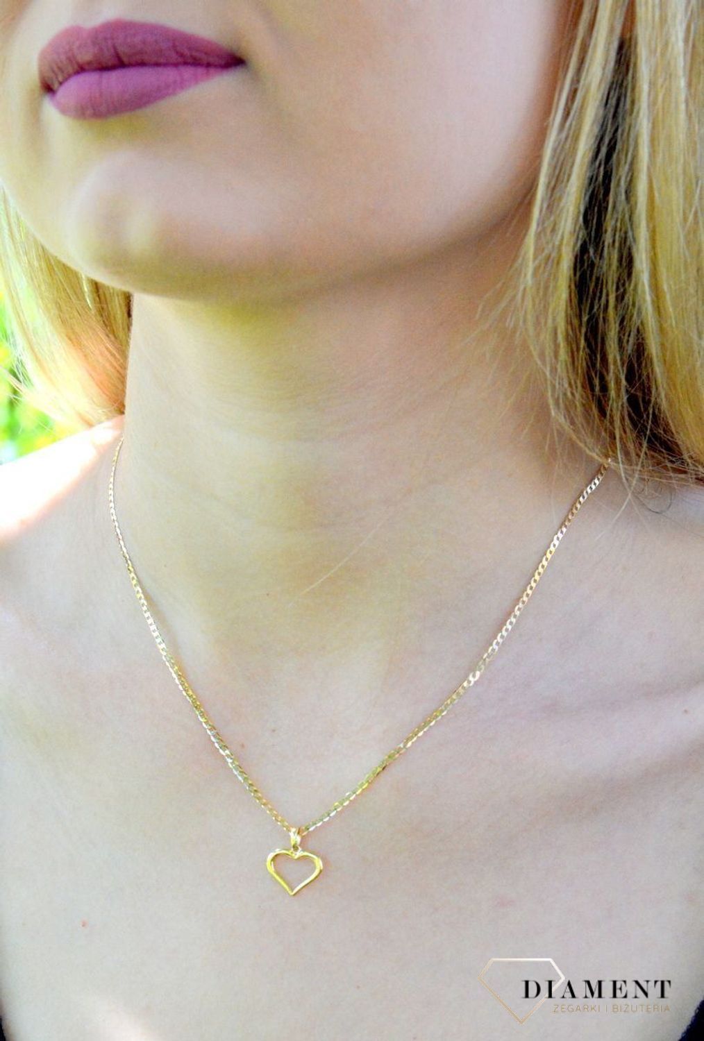 Zawieszka złota 585 delikatne serce DIA-ZAW-9776-585.jpg