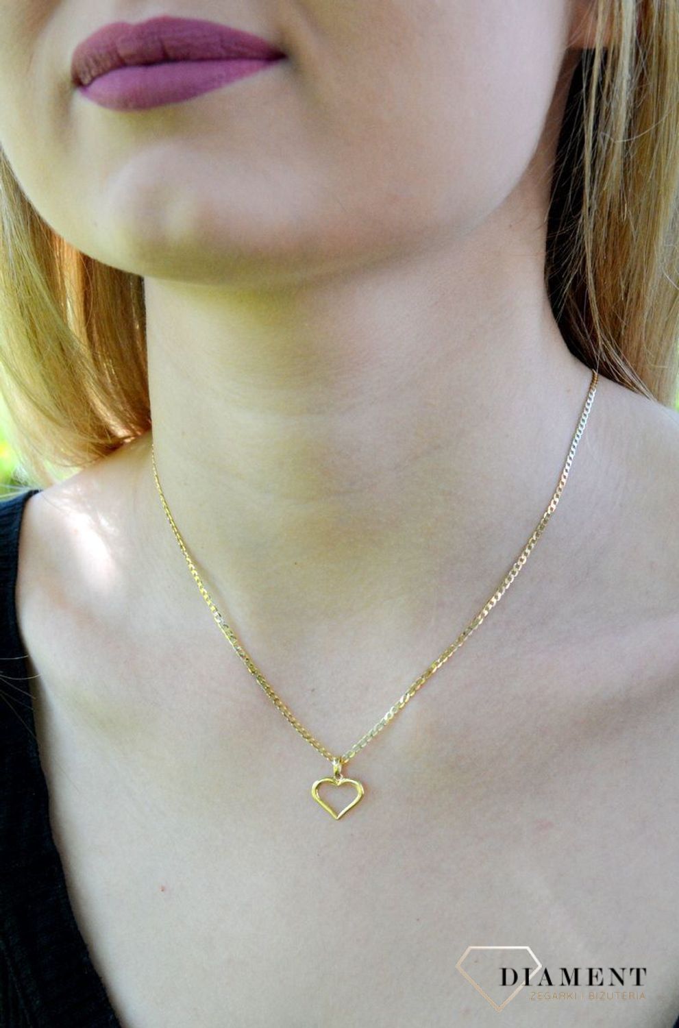 Zawieszka złota 585 delikatne serce DIA-ZAW-9776-585.jpg