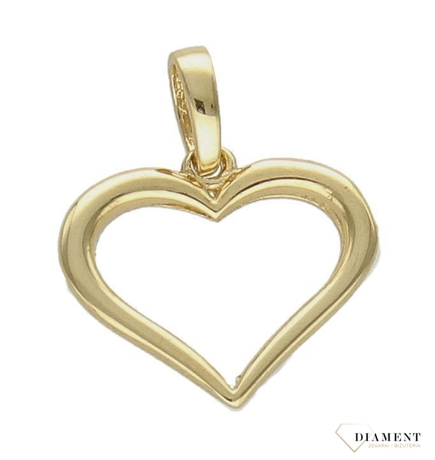 Zawieszka złota 585 delikatne serce DIA-ZAW-9776-585.jpg