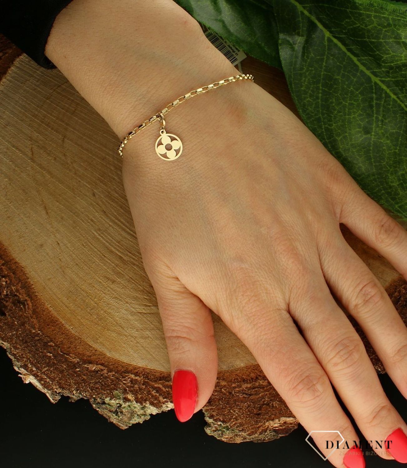 Złota zawieszka 585 kwiatek w kółku DIA-ZAW-9783-585s (2).jpg