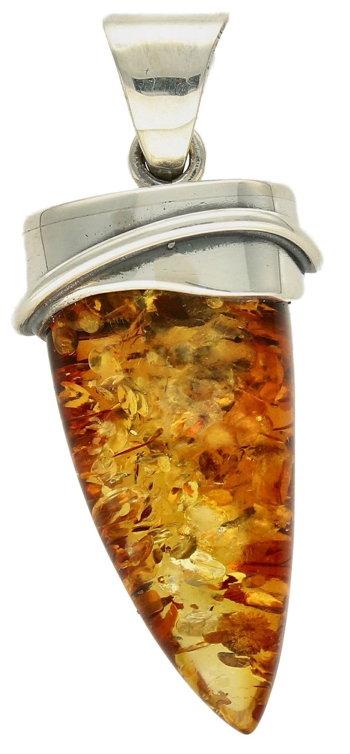 Srebrna zawieszka damska stożek z miodowym bursztynem bałtyckim DIA-ZAW-9848-925. Srebrna zawieszka damska. Srebrna zawieszka idealna na prezent. Zawieszka damska z kamieniem. Zawieszka srebrna damska z bursztynem bałtyckim..jpg
