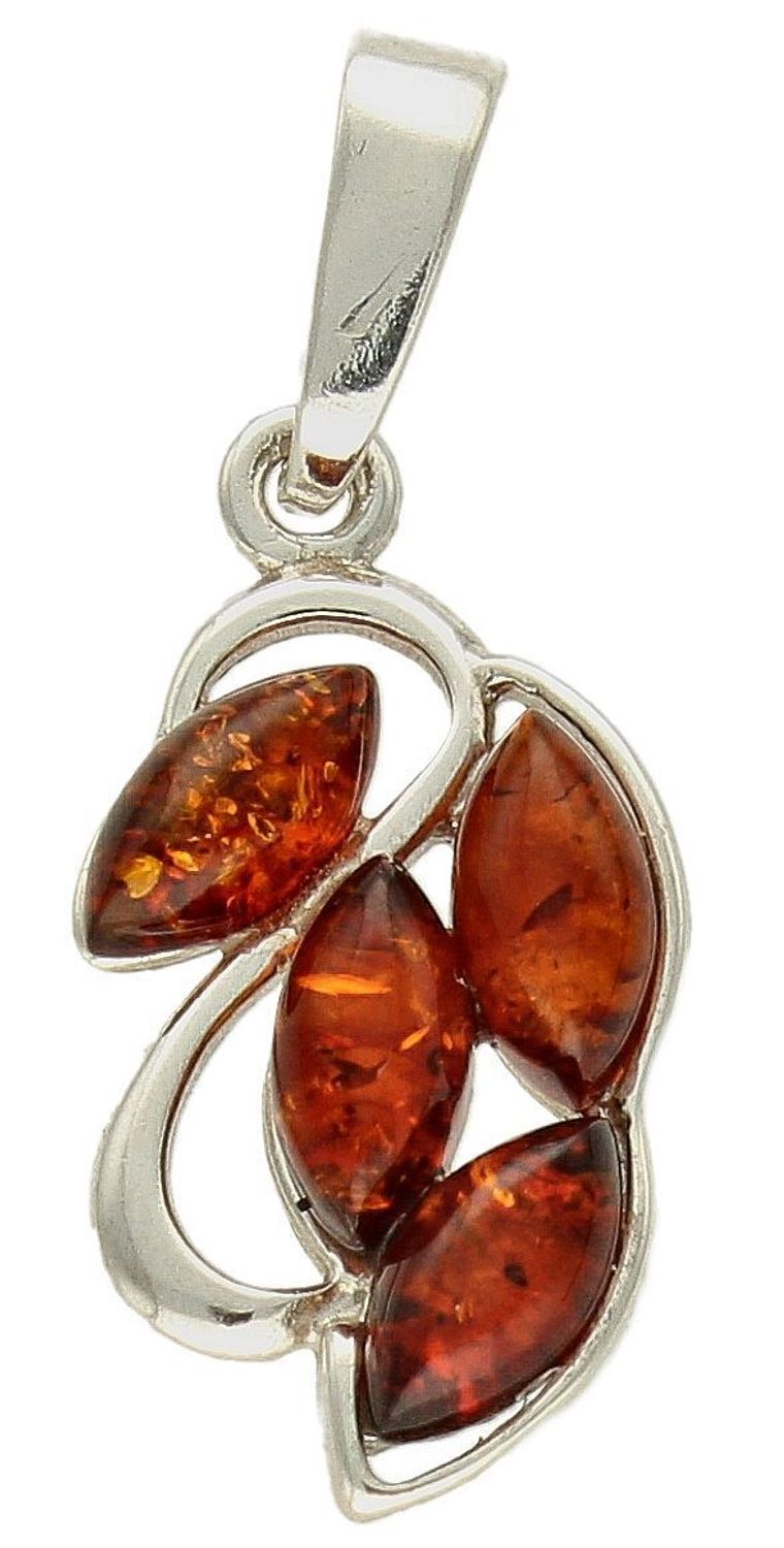 Srebrna zawieszka damska 925 z koniakowym bursztynem DIA-ZAW-9884-925. Srebrna zawieszka z bursztynem na prezent. Srebrna zawieszka damska. Srebrna zawieszka z kamieniem..jpg