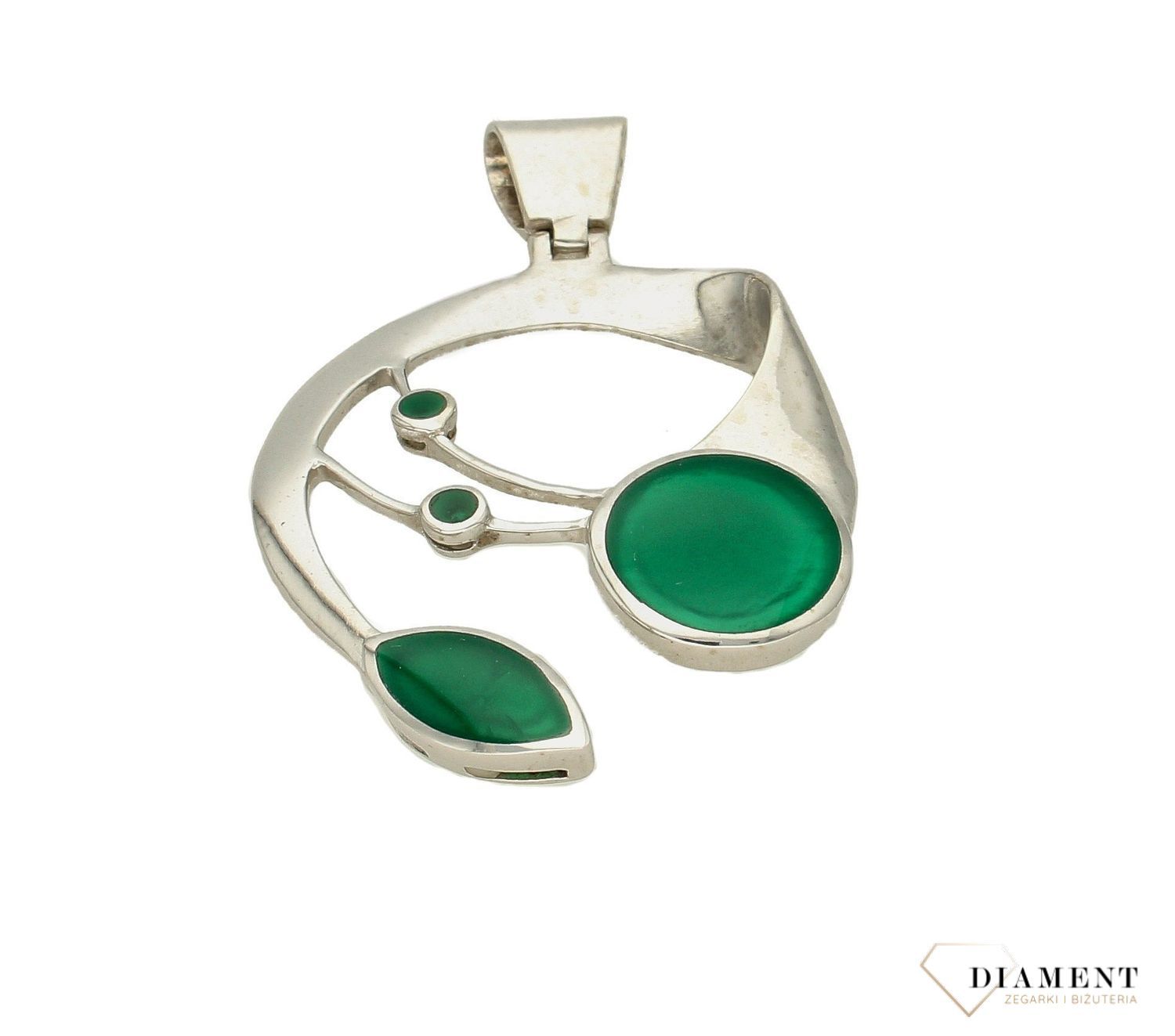 Zawieszka srebrna agat DIA-ZAW-AGAT-92. Srebrna zawieszka wykonana z próby 925 ozdobiona agatem. Srebrna zawieszka damska. Srebrna zawieszka dla kobiety. Srebrna zawieszka z agatem idealna na prezent. Srebr.jpg