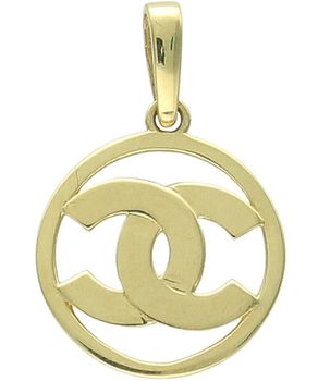Złota zawieszka Chanel okrągła 585 (1).jpg