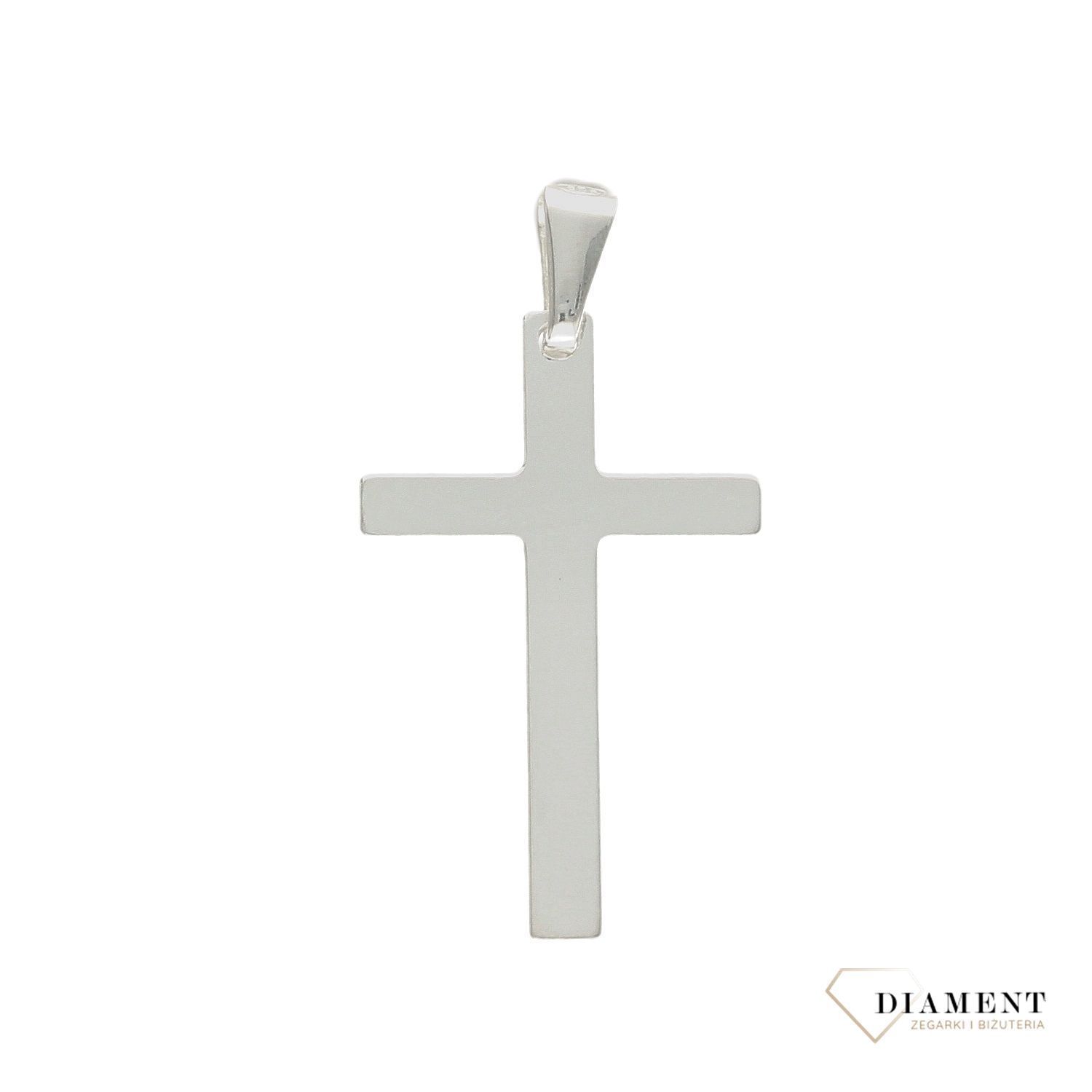 Zawieszka srebrna gładki krzyżyk.jpg