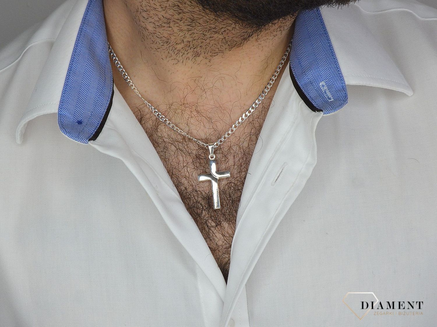Zawieszka srebrna 925 krzyżyk gładki DIA-ZAW-CRAL0021-925.jpg