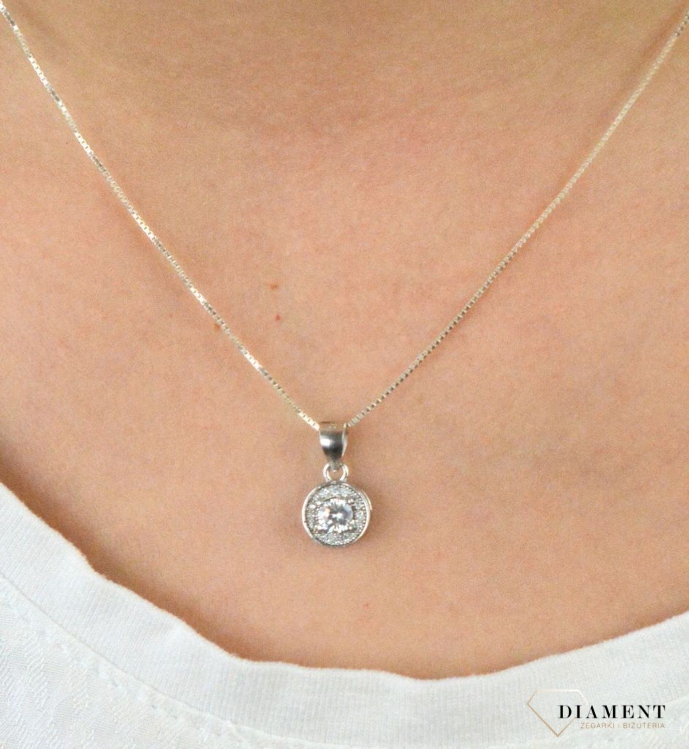 Zawieszka okrągła z cyrkonią 925 DIA-ZAW-CYRKONIE11-925..jpg