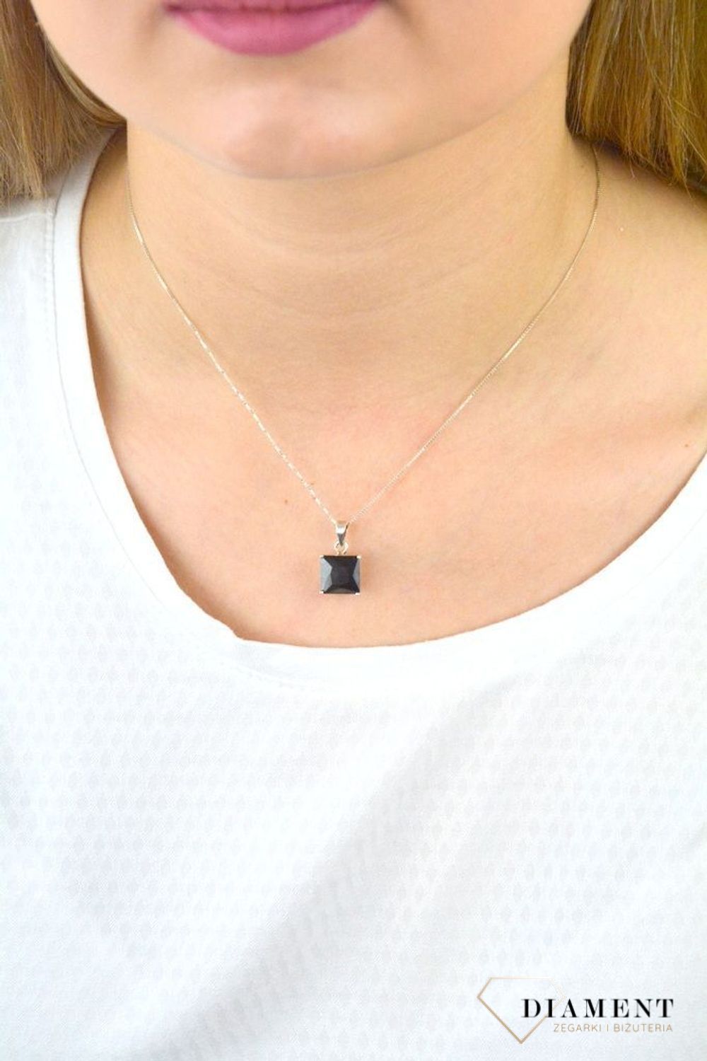 Zawieszka srebrna 925 z czarną cyrkonią DIA-ZAW-CYRKONIE3.jpg