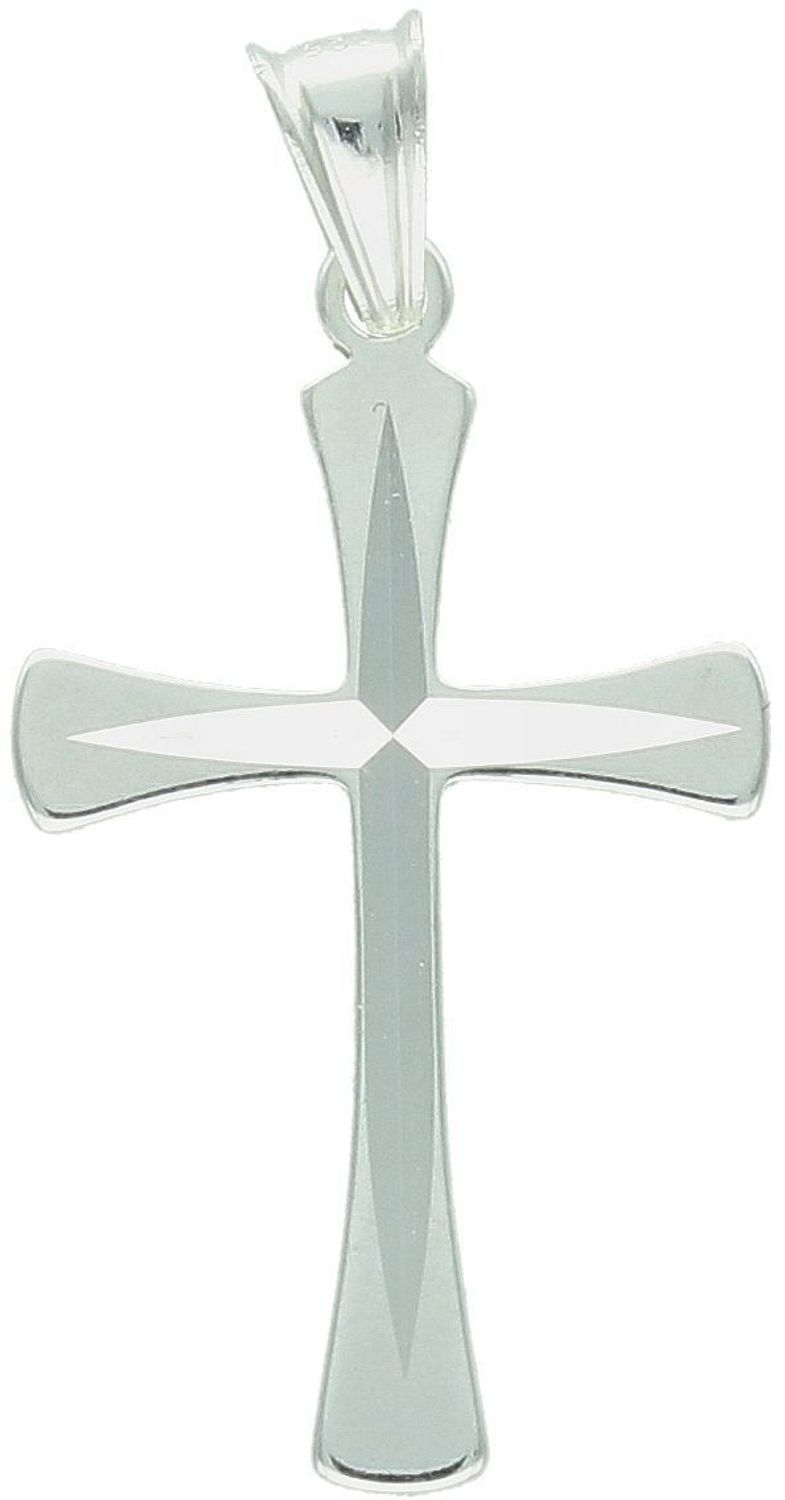 Męska zawieszka srebrna próby 925 w kształcie krzyża. Wymiary 3,2x1,7 cm, waga 1,00 g. Klasyczny i stylowy dodatek dla mężczyzn.1.jpg