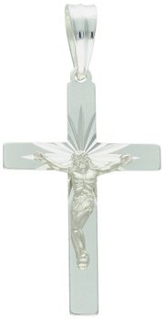 Duży srebrny krzyżyk męski z Jezusem – zawieszka 5,5 cm  Srebro 925.jpg