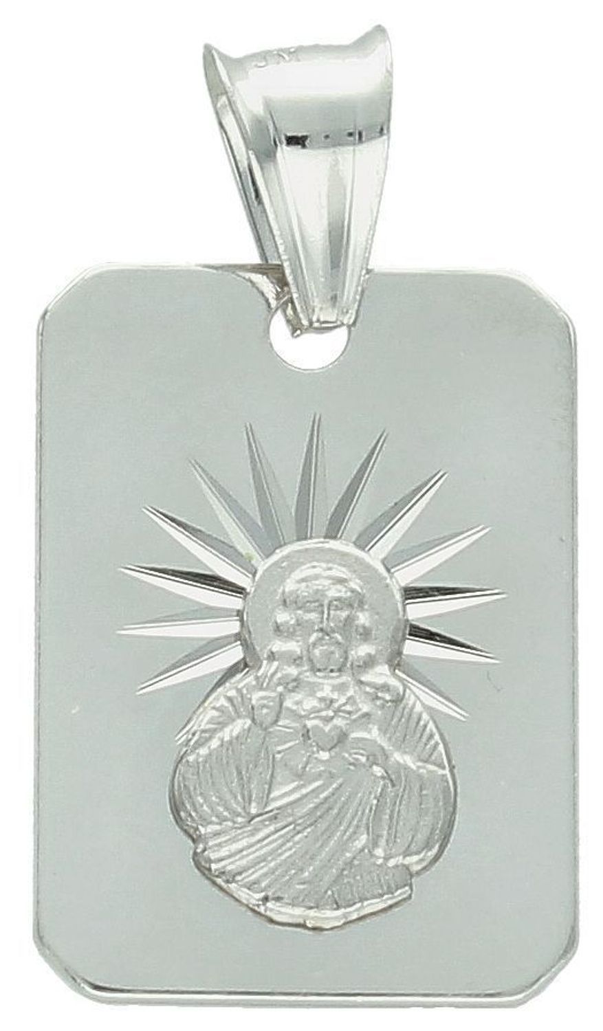 Srebrny medalik szkaplerz dwustronny – zawieszka prostokątna  Srebro 925.jpg