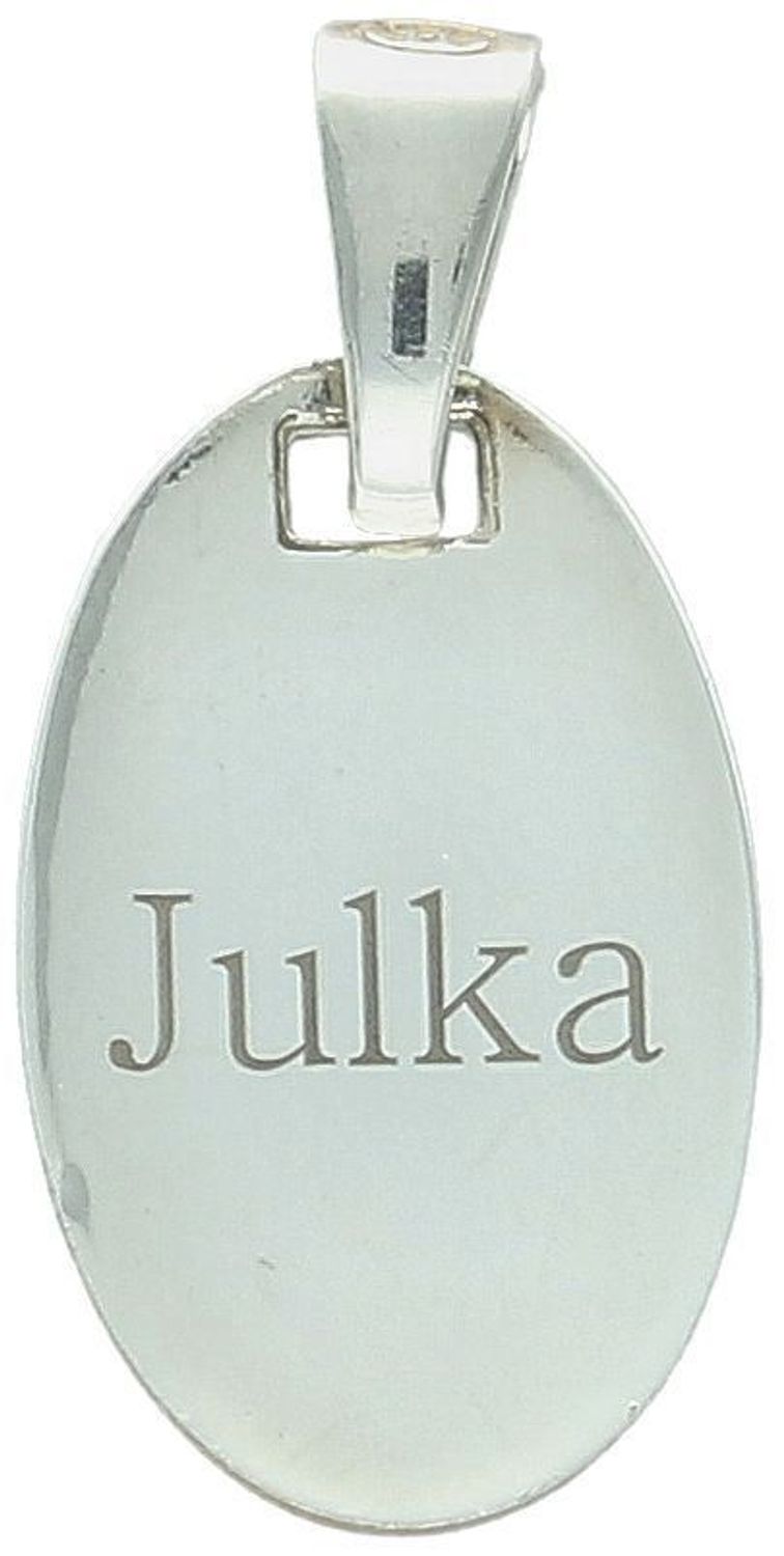 Zawieszka damska blaszka owalna z dwoma serduszkami próba 925, DIA-ZAW-JULKA-6-925 Owalna blaszka ozdobiona dwoma subtelnymi serduszkami to wyjątkowy symbol miłości,1.jpg