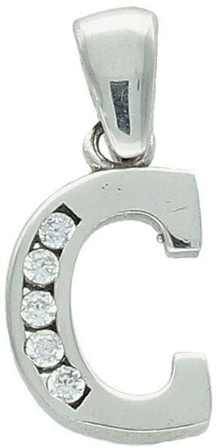 Zawieszka srebrna próba 925, literka C DIA-ZAW-LITERKA-C-925 Elegancka zawieszka w kształcie literki C, wykonana z wysokiej jakości srebra próby 925. Lekka, ale wyrazista.jpg