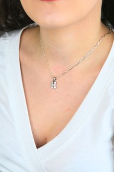 Srebrna zawieszka literka H z cyrkoniami 925  Mała zawieszka inicjał (3).jpg