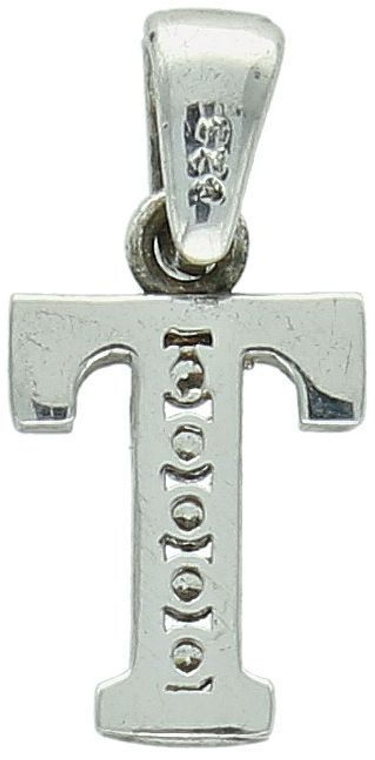 Srebrna zawieszka literka T z cyrkoniami  Próba 925 DIA-ZAW-LITERKA-T8-925 1,07 g przód.jpg