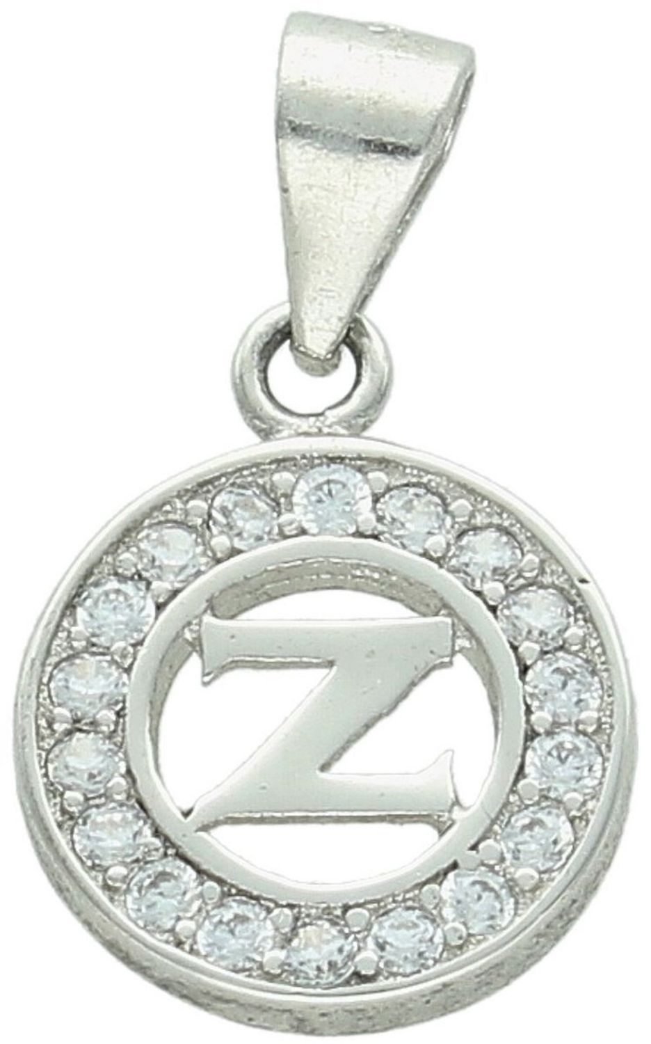 Zawieszka srebrna 925 DIA-ZAW-LITERKA-Z1-925 – okrągła z literką Z i cyrkoniami, 2,0x1,2 cm.jpg