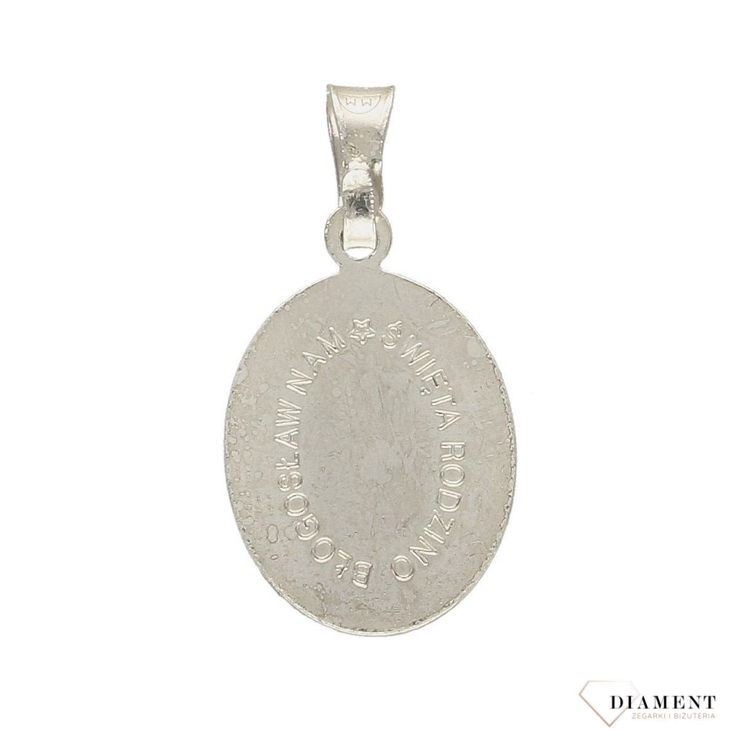 Zawieszka srebrna medalik 'Błogosław Nam Święta Rodzino' DIA-ZAW-M-060-925 (1).jpg