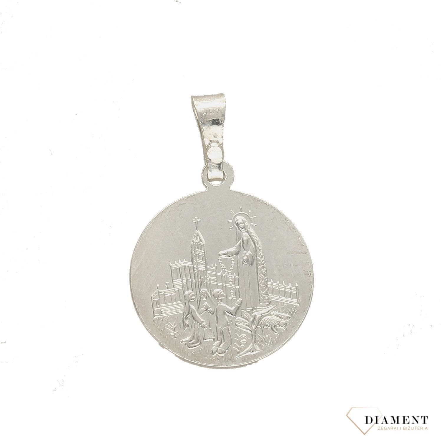Zawieszka srebrna medalik 'matka Boża Fatimska' DIA-ZAW-M-078-925 (1).jpg