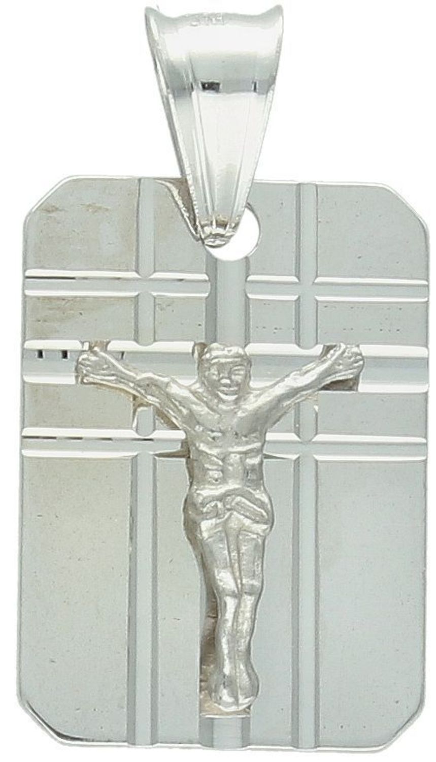 Srebrny medalik z Jezusem DIA-ZAW-M028-925 – zawieszka 925  Prezent sakralny na Komunię lub Chrzest.jpg