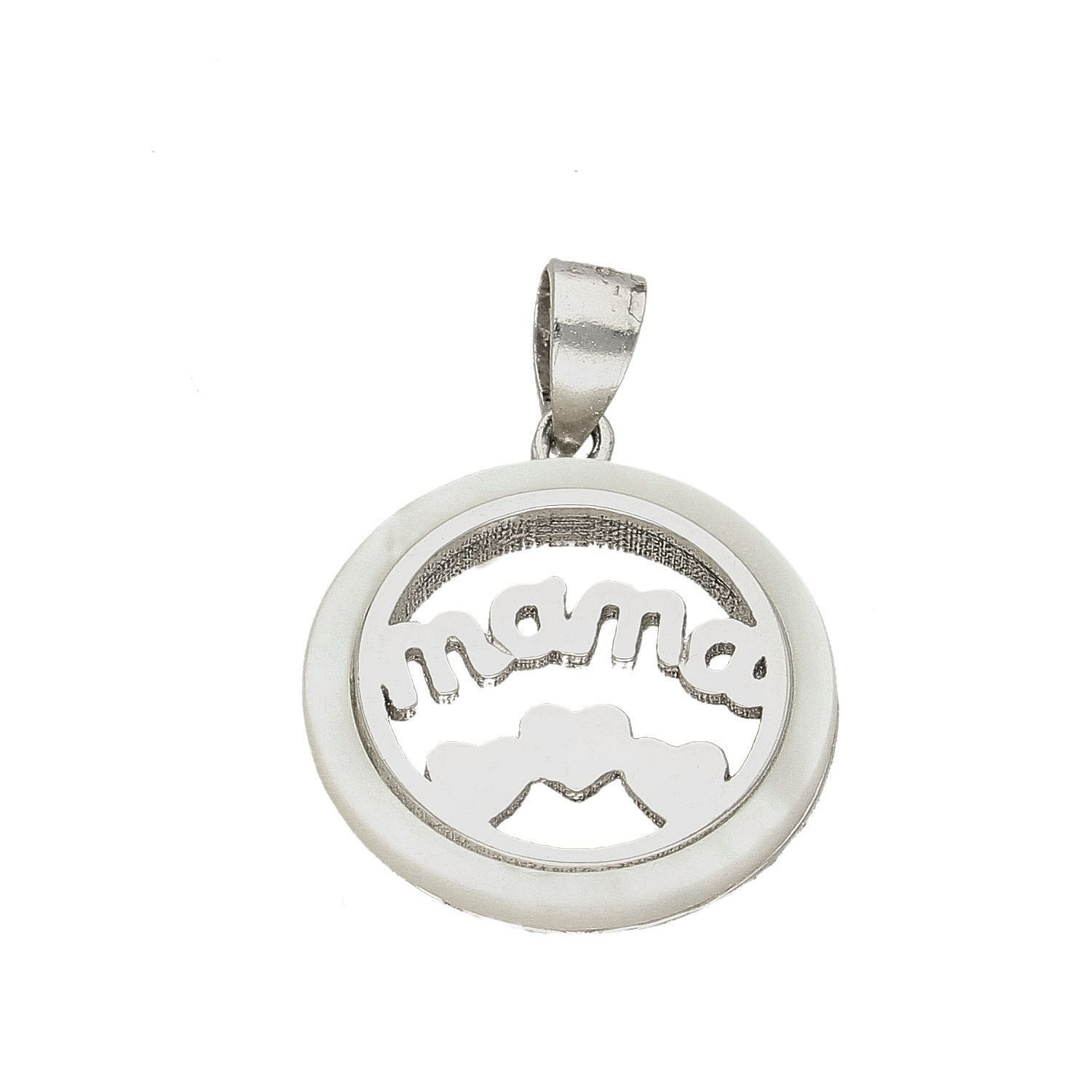 Srebrna zawieszka 925 'Dla mamy' z masą perłową DIA-ZAW-MAMA-925.jpg