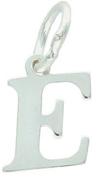 Zawieszka damska srebrna próby 925 w formie litery E. Wymiary 1,5 cm x 7 mm, waga 0,43 g. Stylowa, symboliczna, idealna na prezent.1.jpg