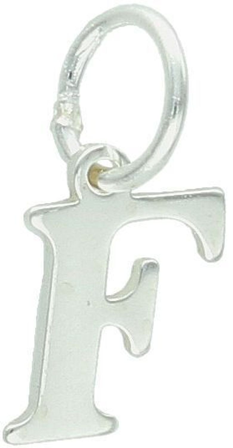 Zawieszka srebrna 925 w formie gładkiej litery F. Wymiary 1,5 cm x 7 mm, waga 0,38 g. Minimalistyczna, osobista i stylowa – idealna na prezent.1.jpg
