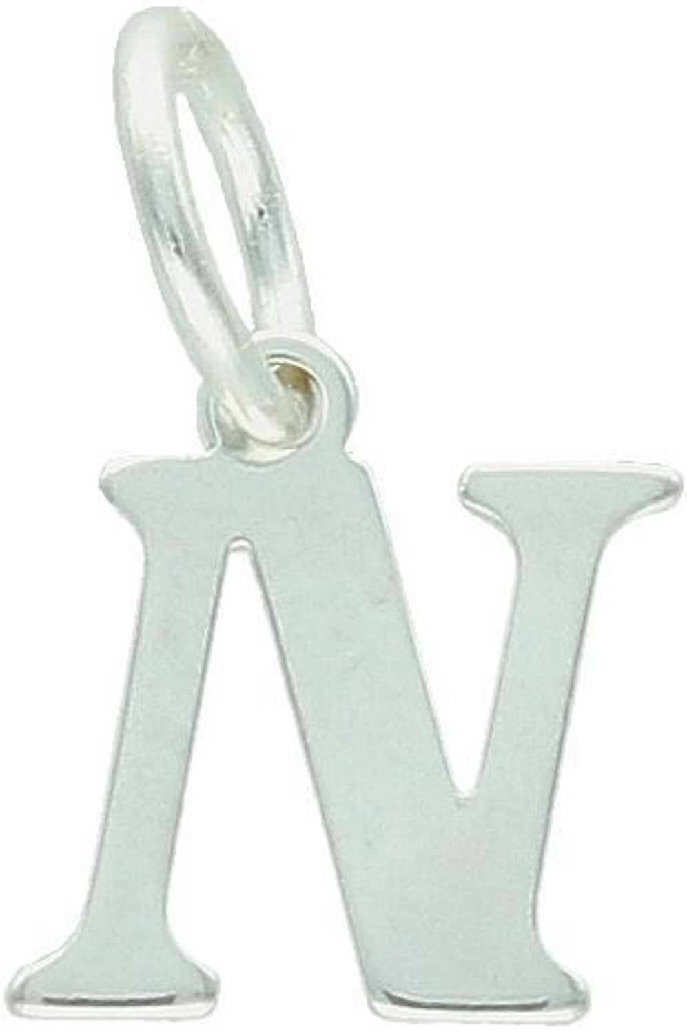 Zawieszka srebrna próby 925 z literą N. Wymiary 1,5 cm x 8 mm, waga 0,48 g. Elegancka i osobista biżuteria – idealna na prezent lub do codziennego noszenia.1.jpg