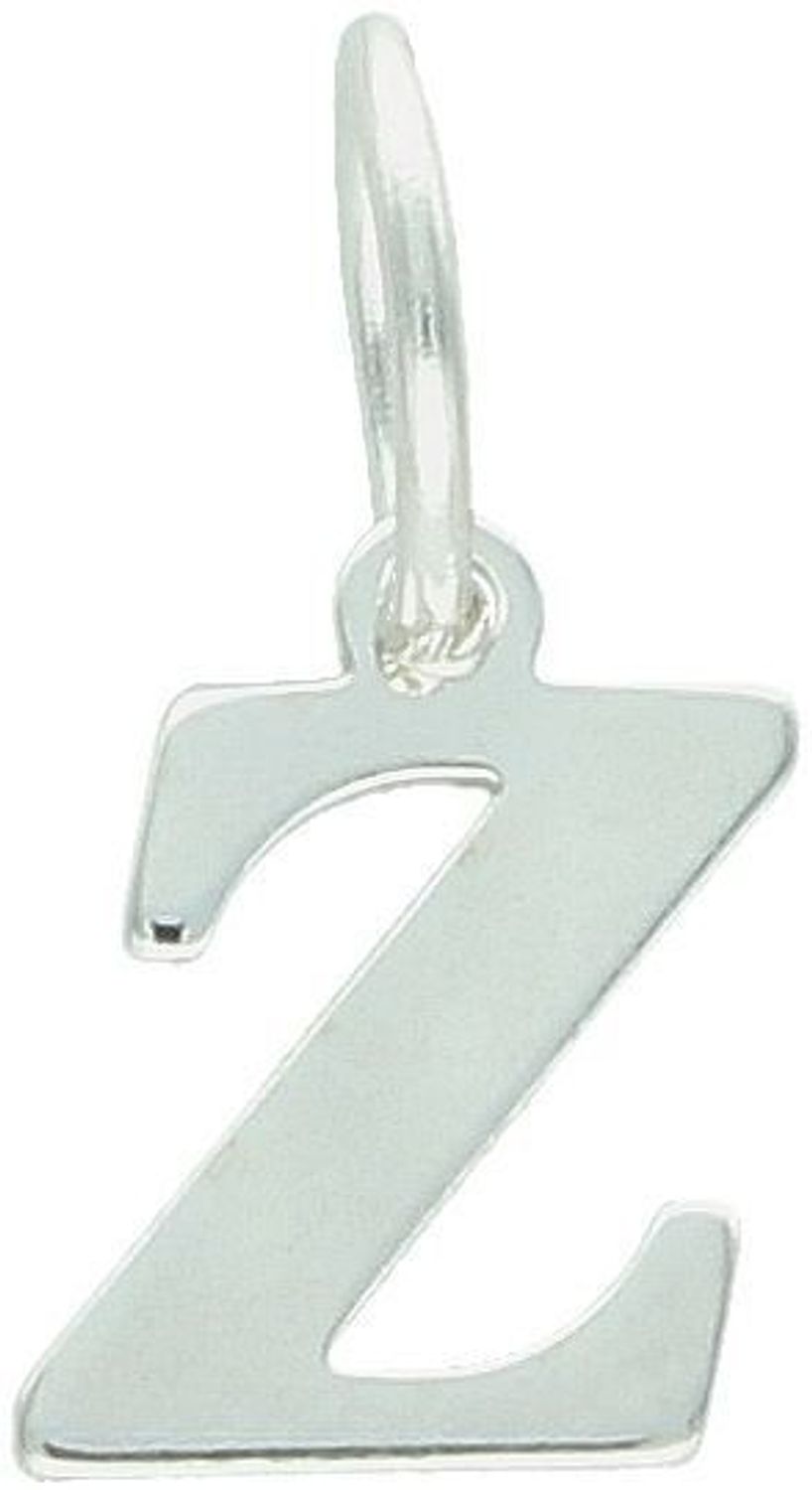 Zawieszka srebrna próby 925 – litera Z. Wymiary 1,5 cm x 8 mm, waga 0,46 g. Delikatna, elegancka i idealna do personalizacji biżuterii.1.jpg