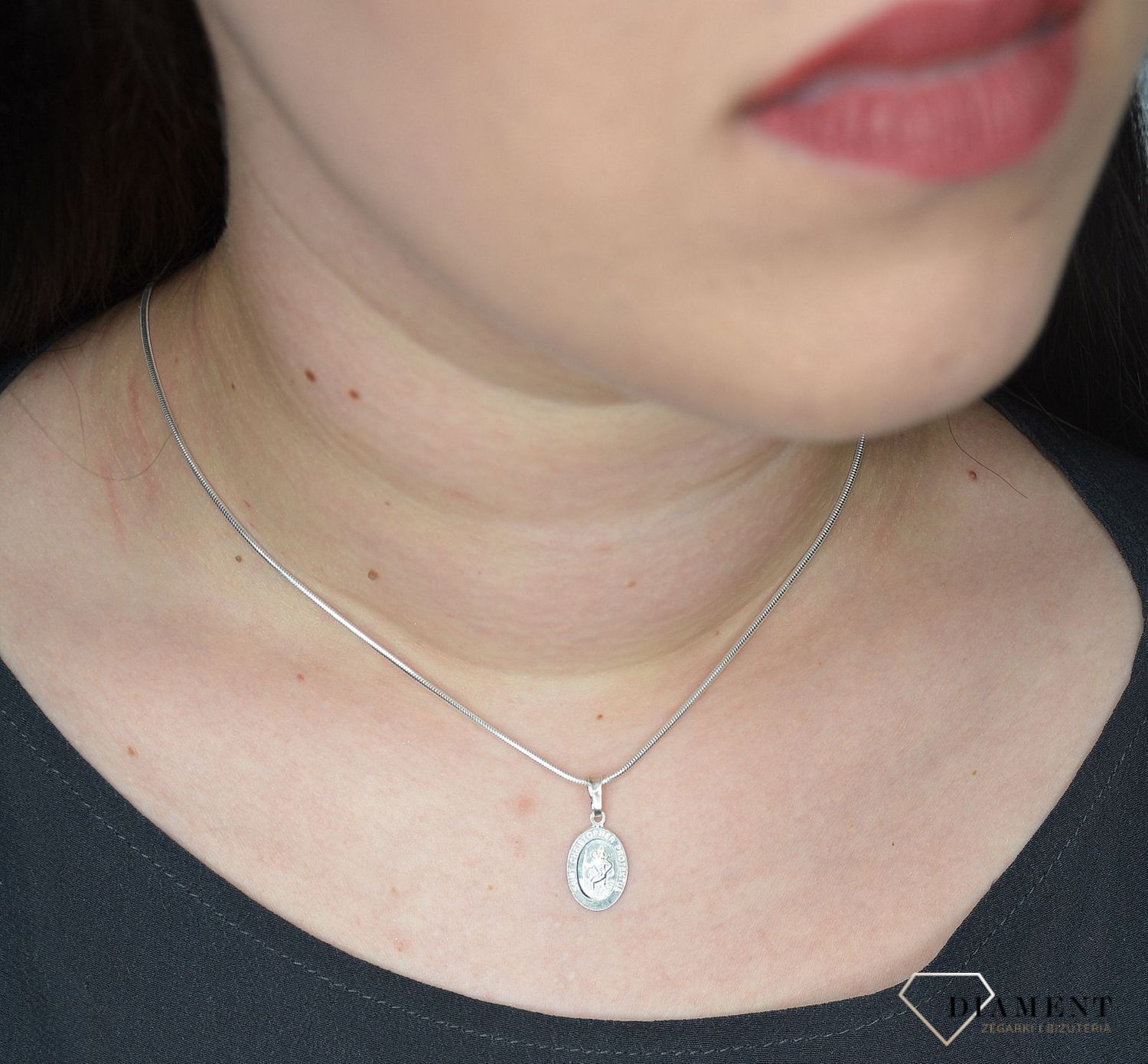 Zawieszka srebrna medalik Święty Krzysztof DIA-ZAW-MMAL0170S-925.jpg