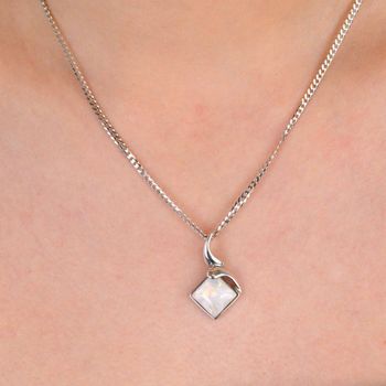 Zawieszka damska srebrna próba 925, opal syntetyczny DIA-ZAW-OPAL1-925 Elegancka zawieszka srebrna z opalem syntetycznym, wykonana ze srebra próby 925 (4).JPG