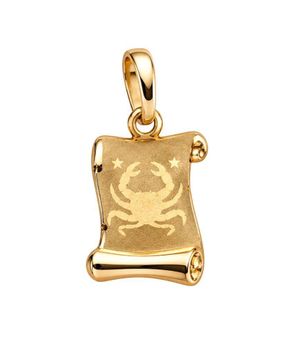 Złota zawieszka 585 Rak znak zodiaku – włoska, blaszka Papirus (2).jpg