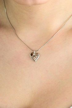 Srebrna zawieszka 925 serduszko z bursztynem  Biżuteria damska (3).jpg