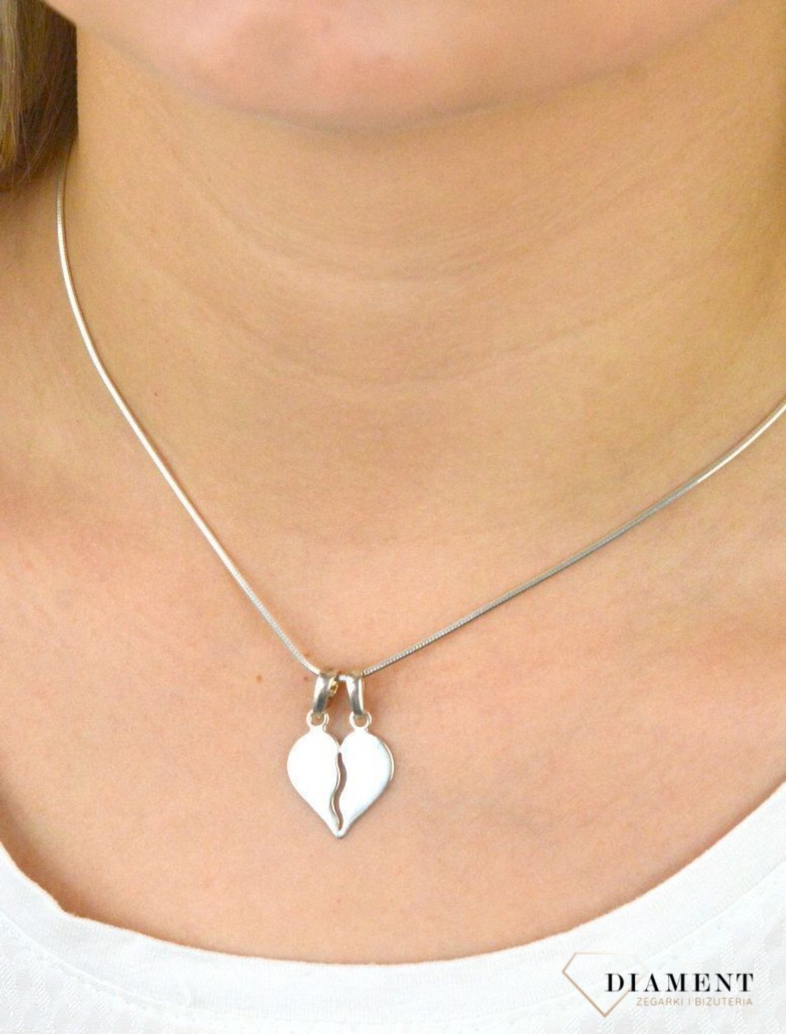 Zawieszka srebrna 925 złamane serce DIA-ZAW-SERCE3.jpg