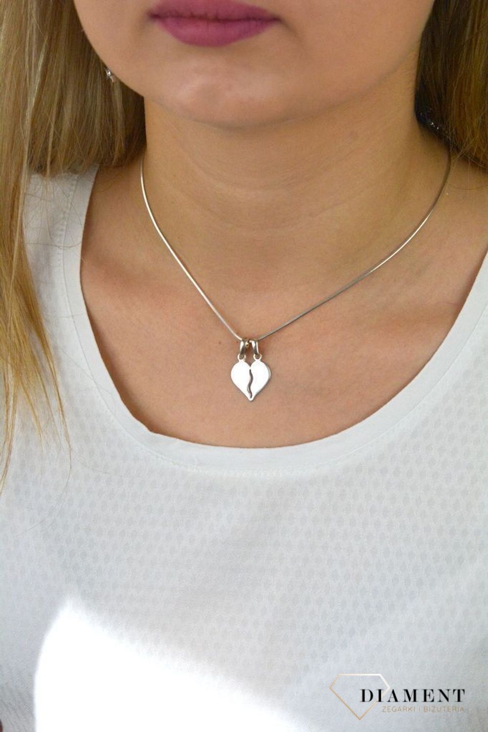 Zawieszka srebrna 925 złamane serce DIA-ZAW-SERCE3.jpg