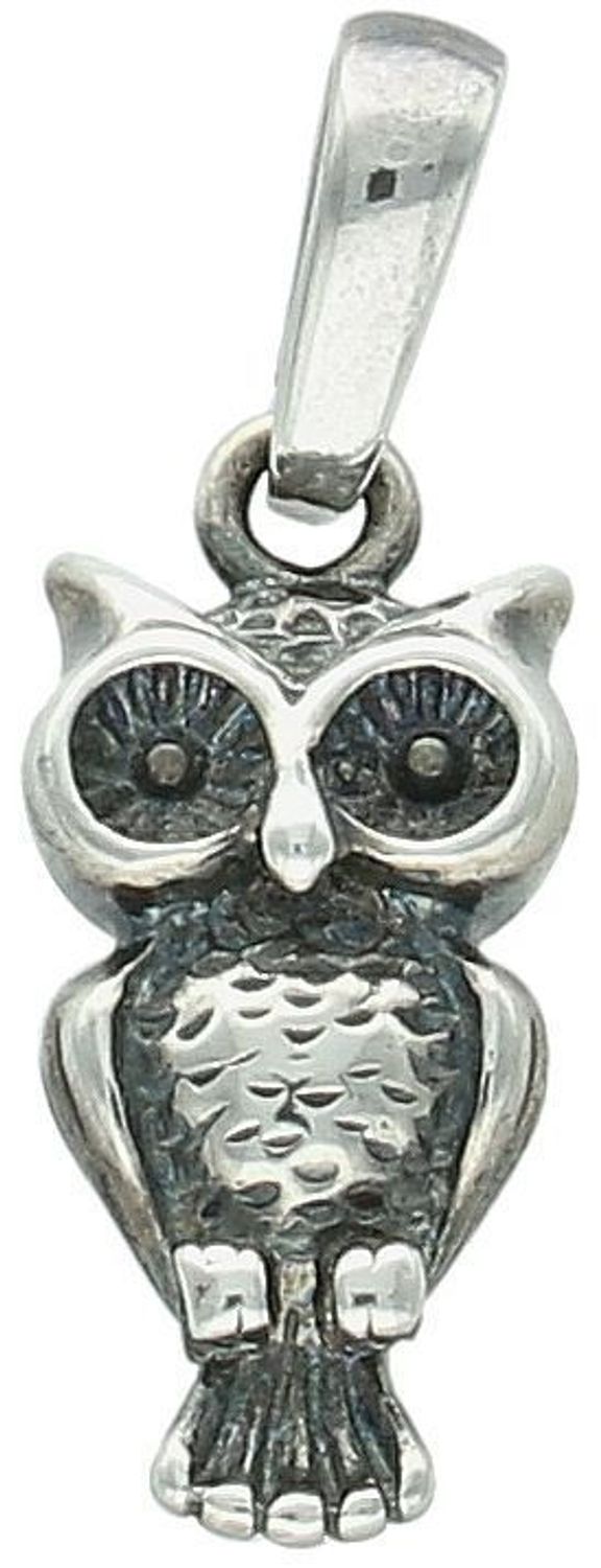 Zawieszka srebrna próba 925, sowa oksydowana DIA-ZAW-SOWA-9-925 Zawieszka w kształcie sowy, wykonana ze srebra próby 925, to unikalny dodatek, który łączy w sobie symbolikę mądrości 1.jpg