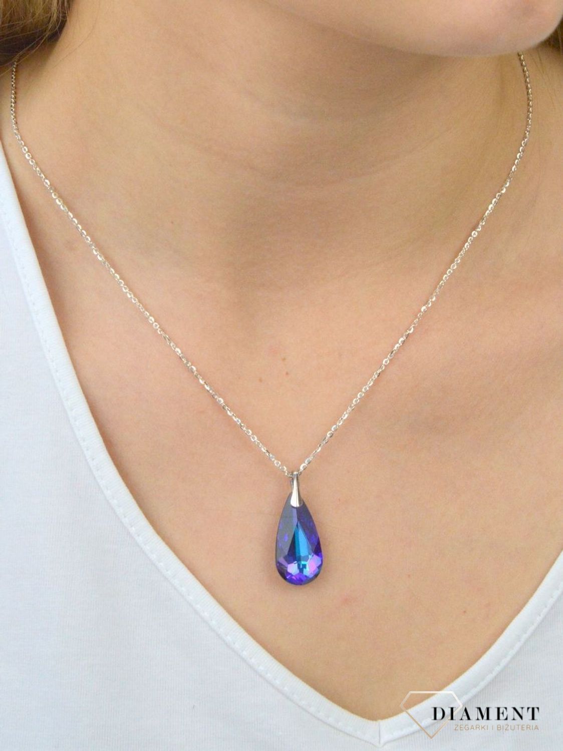 Srebrna zawieszka Kryształ Swarovskiego DIA-ZAW-SWAROVSKI2-925.  Srebrna zawieszka. Srebrna zawieszka Swarovski. Srebrna zawieszka z kryształem Swarovski. Srebrna zaw (1).JPG