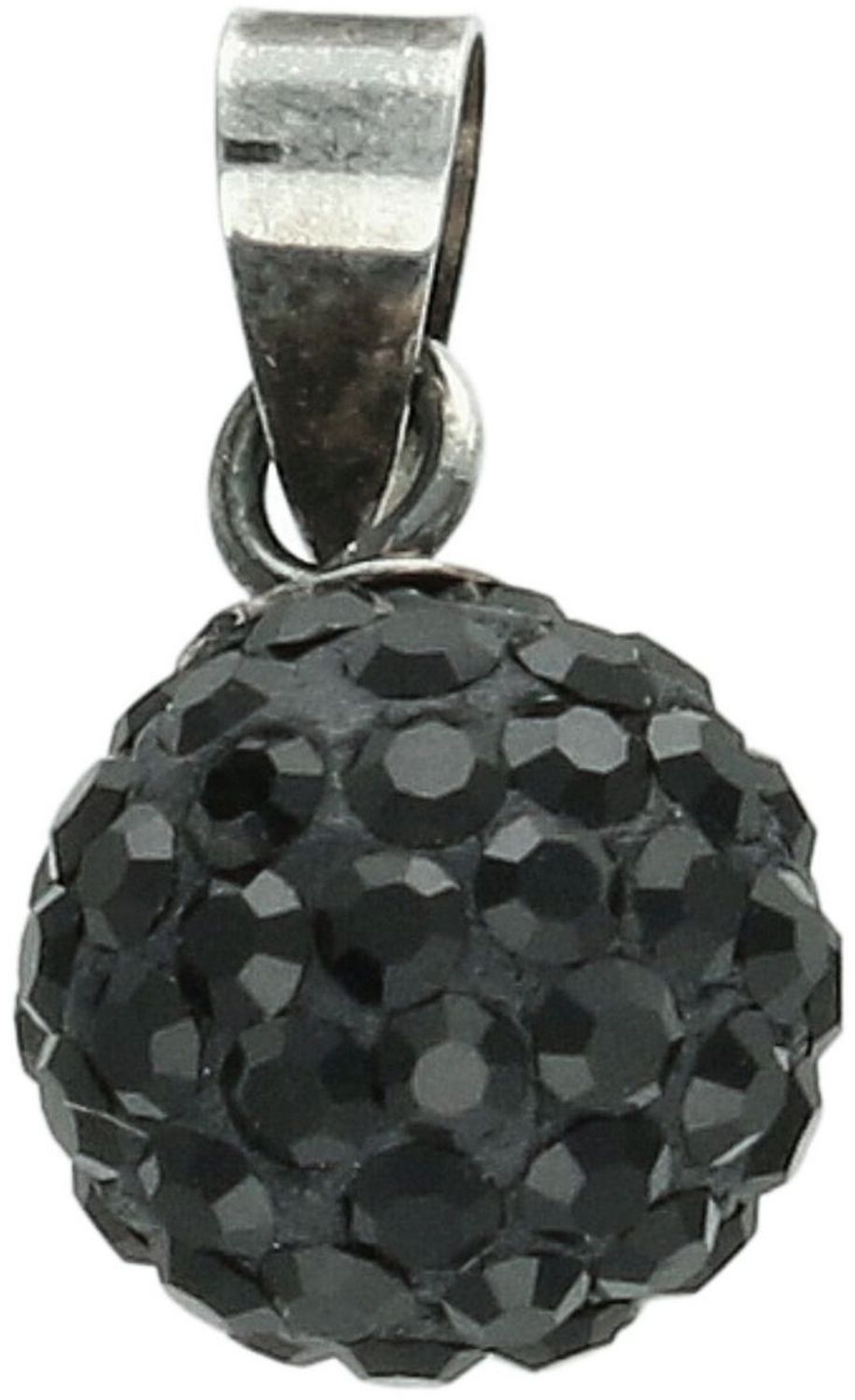 Zawieszka damska srebrna Ag 925 okrągła z czarnymi cyrkoniami DIA-ZAW-SWAROVSKI56-925.jpg