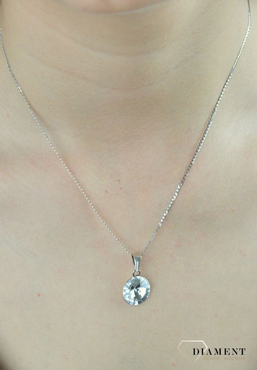 Zawieszka srebrna swarovski element DIA-ZAW-Swarovski-925.jpg