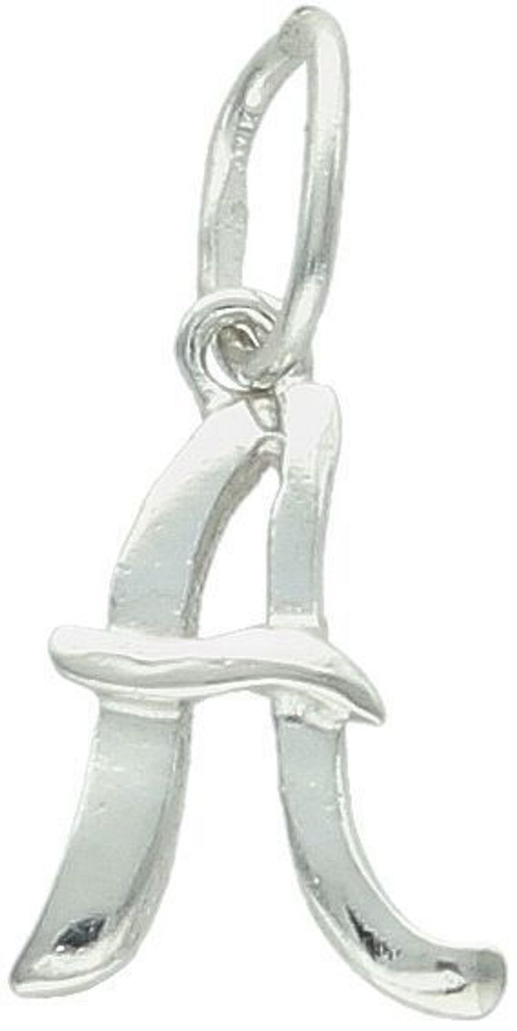 Zawieszka srebrna 925 z literką A, długość 1,7 cm, szerokość 7 mm, waga 0,33 g. Elegancka i minimalistyczna biżuteria personalizowana. Model DIA-ZAW-W324R-A-925.1.jpg