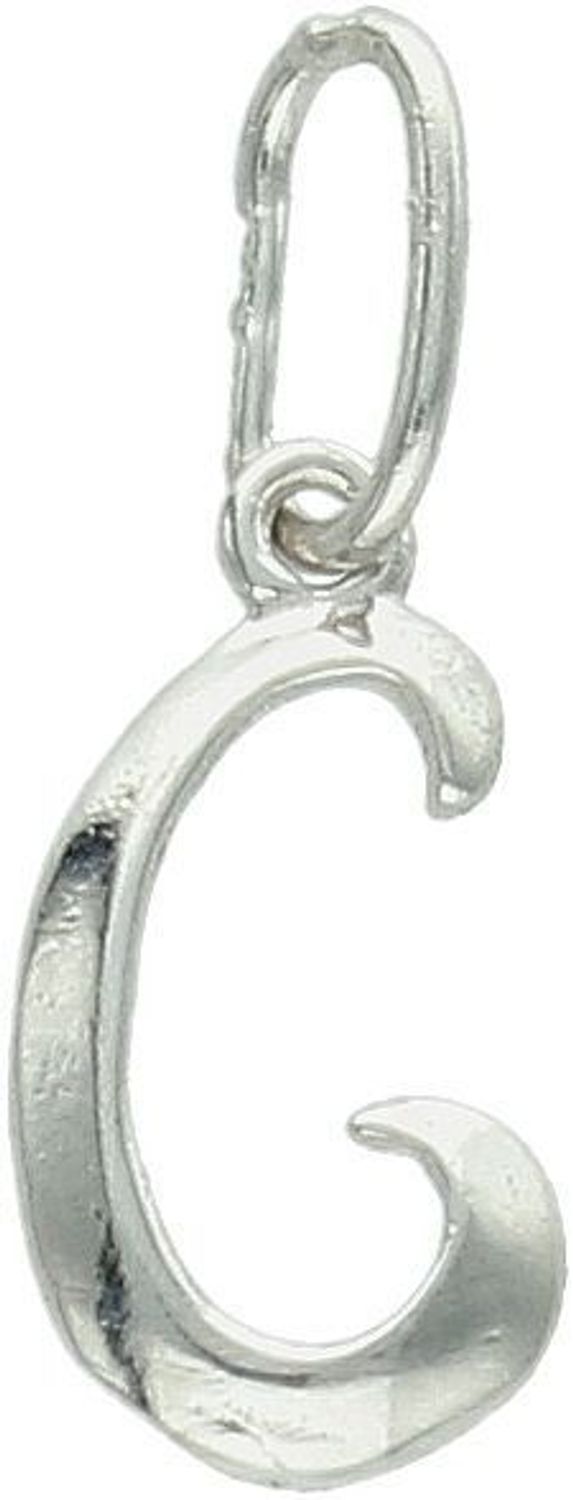 Zawieszka srebrna 925 z literką C, długość 1,7 cm, szerokość 6 mm, waga 0,33 g. Personalizowana, subtelna biżuteria na prezent lub na co dzień. Model DIA-ZAW-W324R-C-925.1.jpg