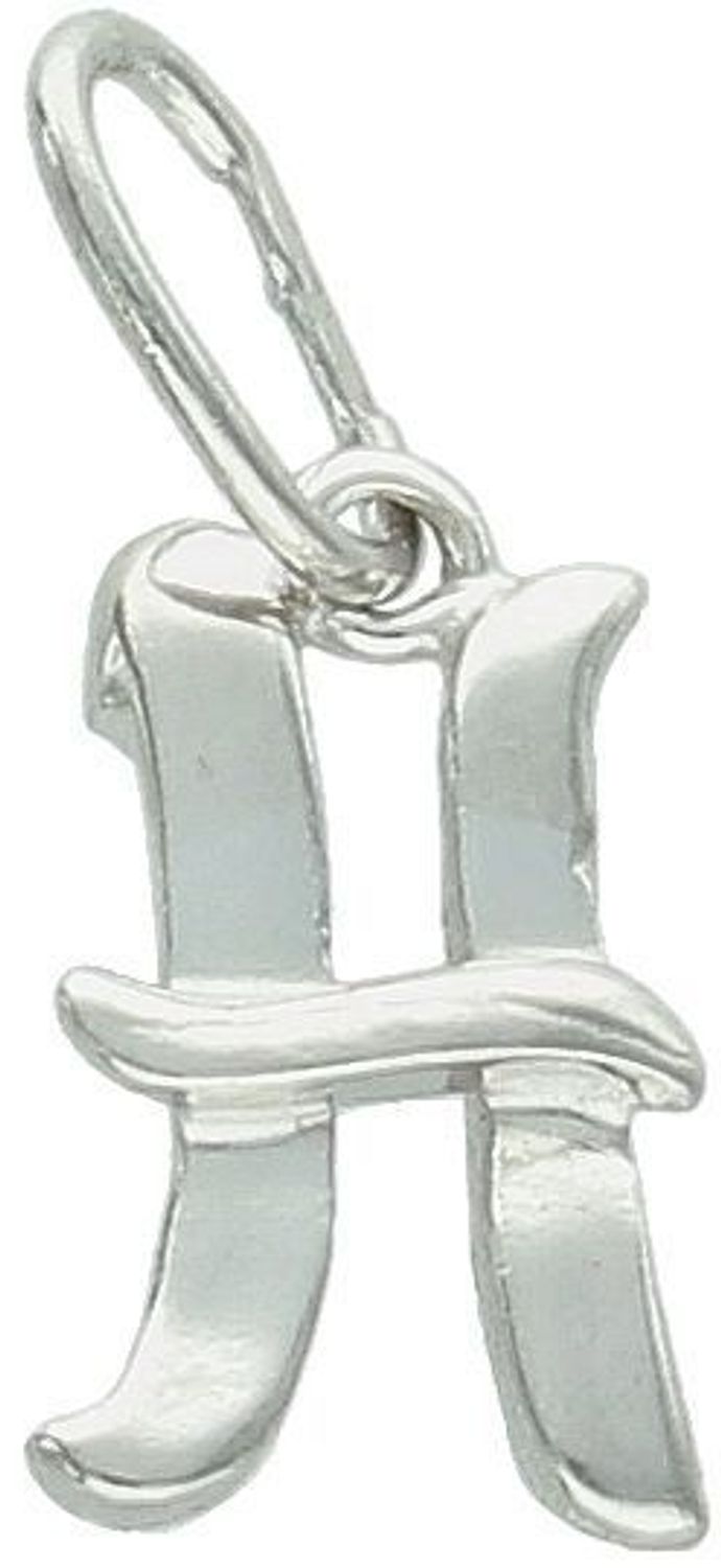 Zawieszka srebrna 925 z literką H. Długość 1,6 cm, szerokość 7 mm, waga 0,33 g. Delikatna, personalizowana biżuteria. Model DIA-ZAW-W324R-H-925 – idealna na prezent.1.jpg