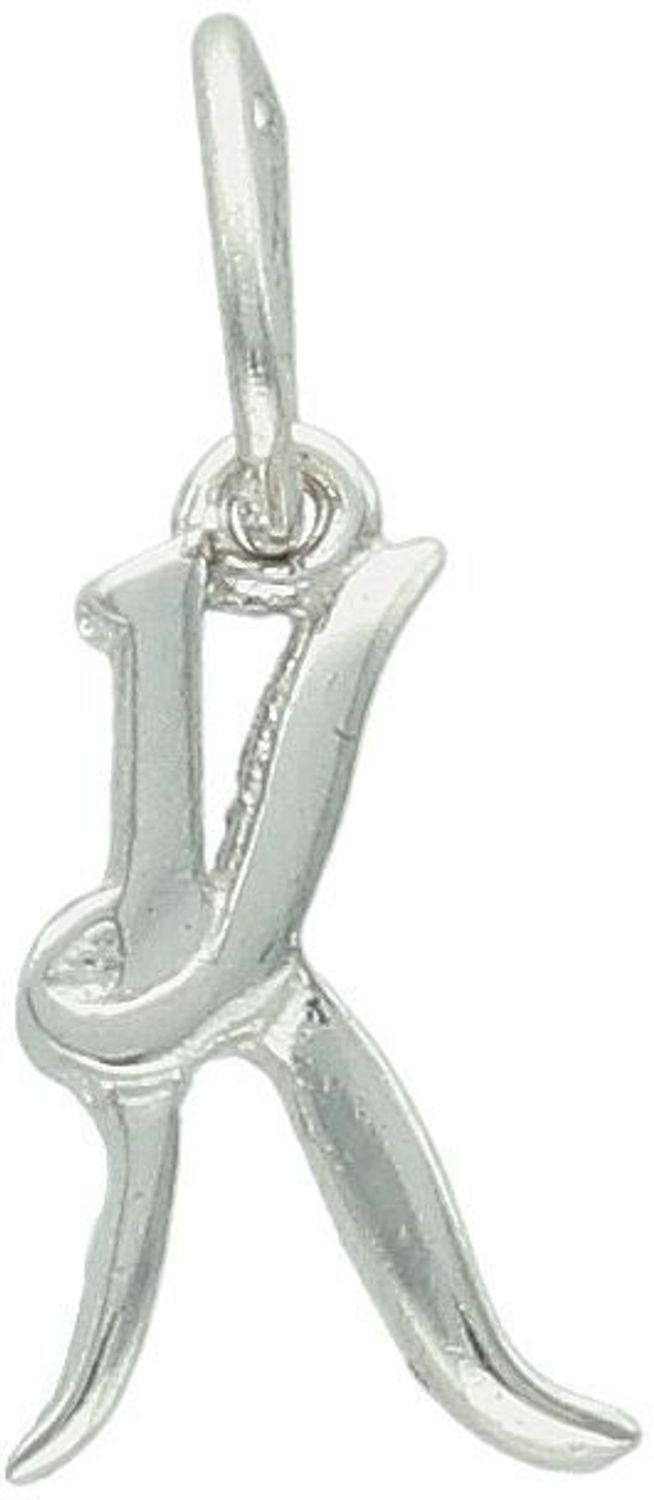 Zawieszka srebrna 925 z literką K, długość 1,8 cm, szerokość 7 mm, waga 0,33 g. Elegancka, minimalistyczna i personalizowana biżuteria. Model DIA-ZAW-W324R-K-925.1.jpg