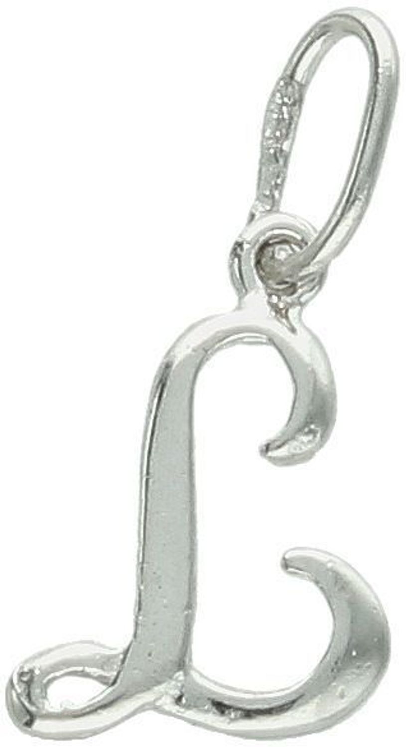Zawieszka srebrna 925 z literką L, długość 1,8 cm, szerokość 8 mm, waga 0,33 g. Subtelna, personalizowana biżuteria w minimalistycznym stylu. Model DIA-ZAW-W324R-L-925.1.jpg