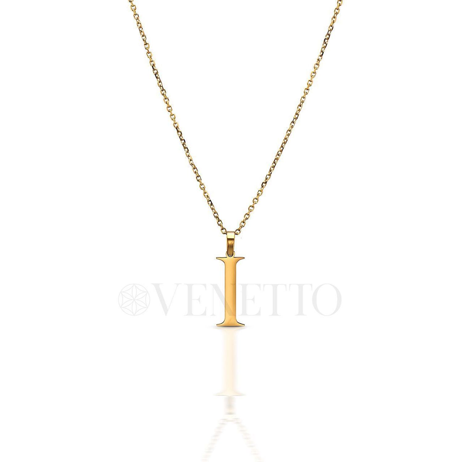 Stalowa zawieszka pozłacana Literka I 2,5 cm DIA-ZAW-ZI10819-STAL..JPEG