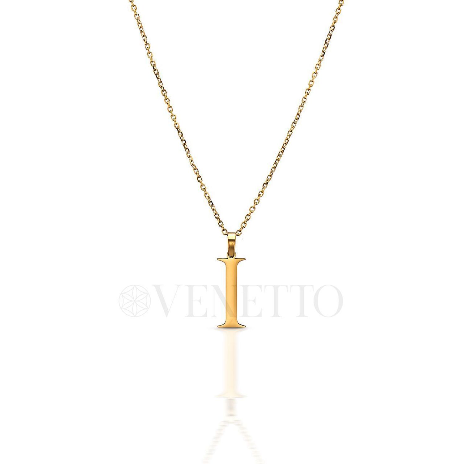 Stalowa zawieszka pozłacana Literka I 1,5 cm DIA-ZAW-ZI20617-STAL. Jedyna w swoim rodzaju stalowa zawieszka w kształcie literki I. Wisiorek został wykonany ze stali alergicznej w pozłoceniu. Modny wzór zawieszki będzie się pięk.JPG