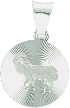 Zawieszka srebrna próby 925 ze znakiem zodiaku Baran. Wymiary 2,2x1,4 cm. Subtelny symbol odwagi i energii – idealny na prezent astrologiczny.1.jpg
