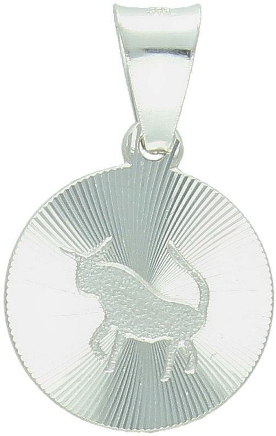 Zawieszka srebrna próby 925 z symbolem Byka. Wymiary 2,2x1,5 cm, waga 1,54 g. Stylowa i osobista biżuteria zodiakalna – idealna na prezent.1.jpg