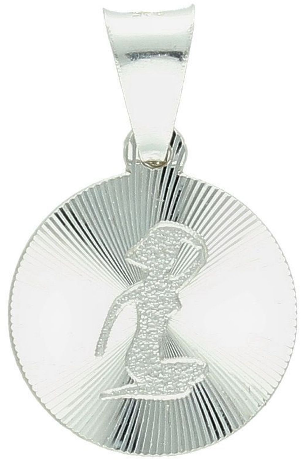 Zawieszka srebrna próby 925 z symbolem Panny. Wymiary 2,2x1,4 cm, waga 1,58 g. Elegancki talizman dla praktycznych i lojalnych osób spod znaku Panny.1.jpg