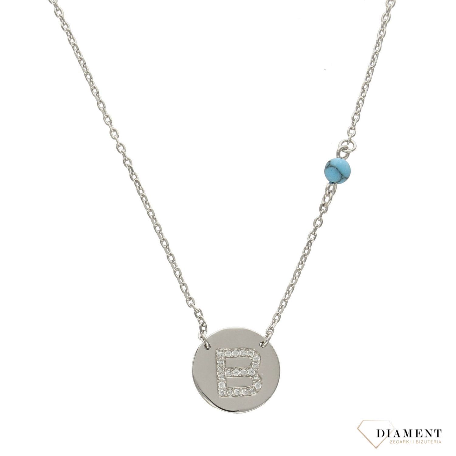Naszyjnik srebrny z literką B w kółku DIA-ZAW-literkaB-925-kółko.jpg